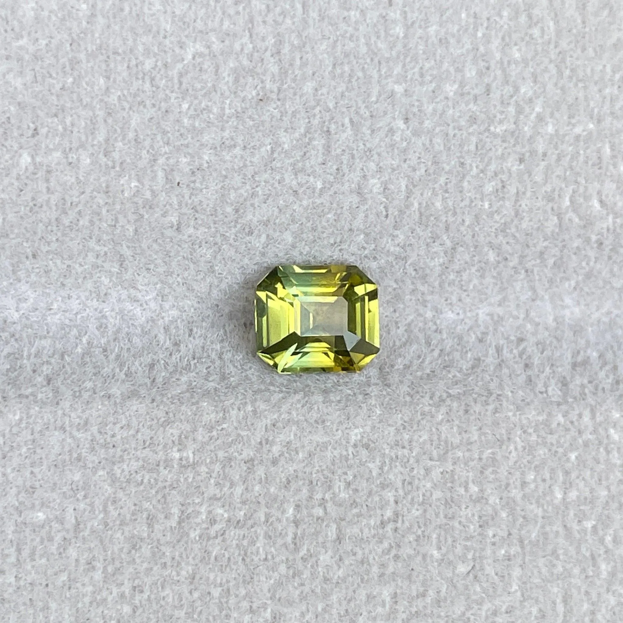 1.18 ct Oval Greenish Yellow Sapphire
