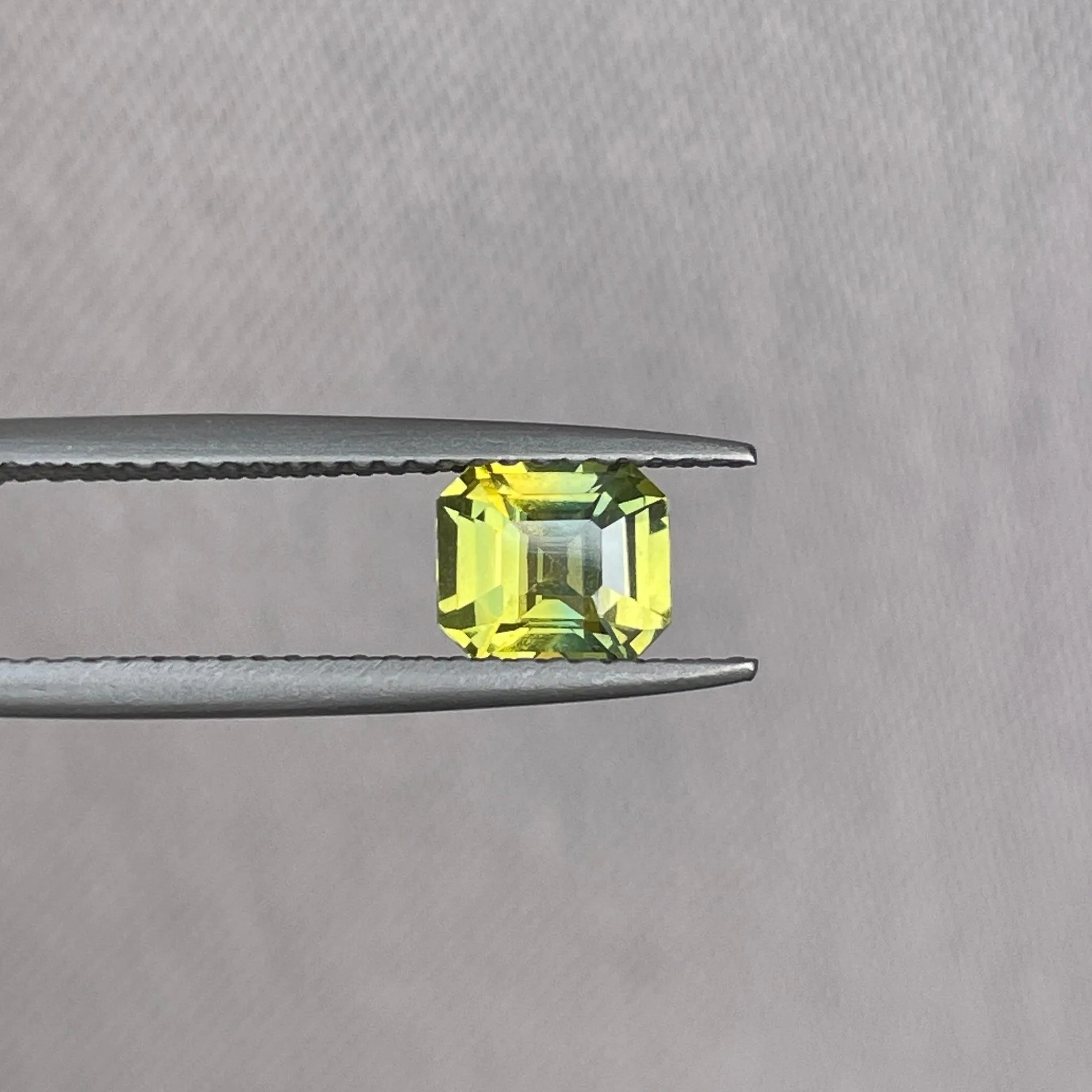 1.18 ct Oval Greenish Yellow Sapphire