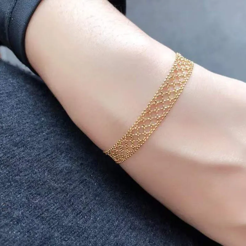 18k Yellow Gold Vintage Lace Bracelet