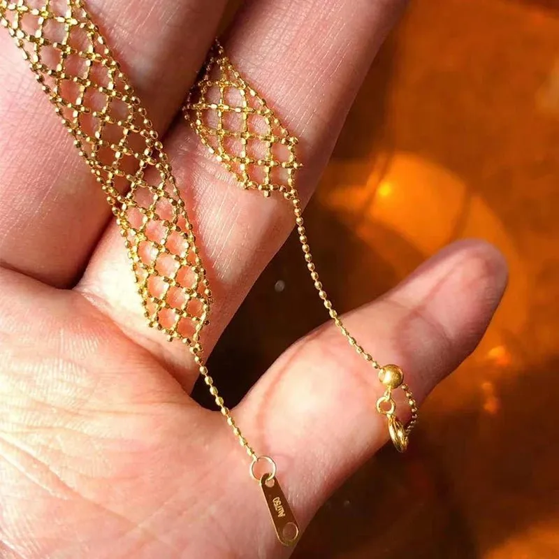 18k Yellow Gold Vintage Lace Bracelet
