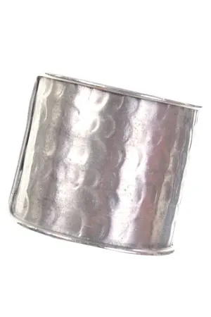 1970's Pauline Trigere Hammered Cuff Vintage Bracelet 1970's Pauline Trigere Hammered Cuff Vintage Bracelet