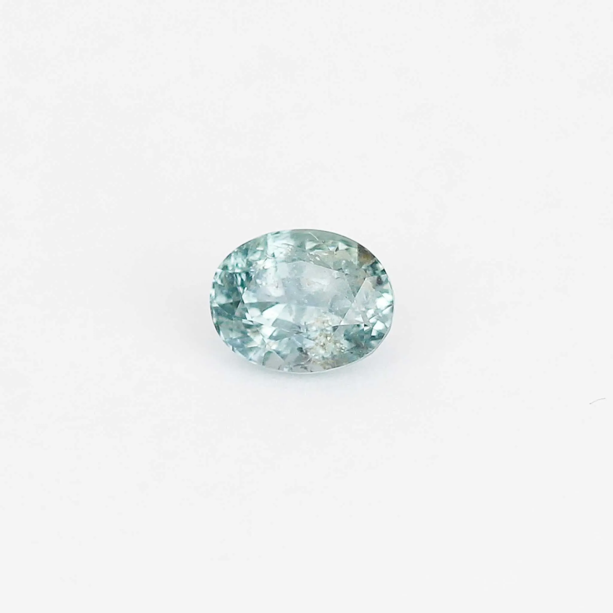 2.27ct Oval Sea Foam Blue Sapphire