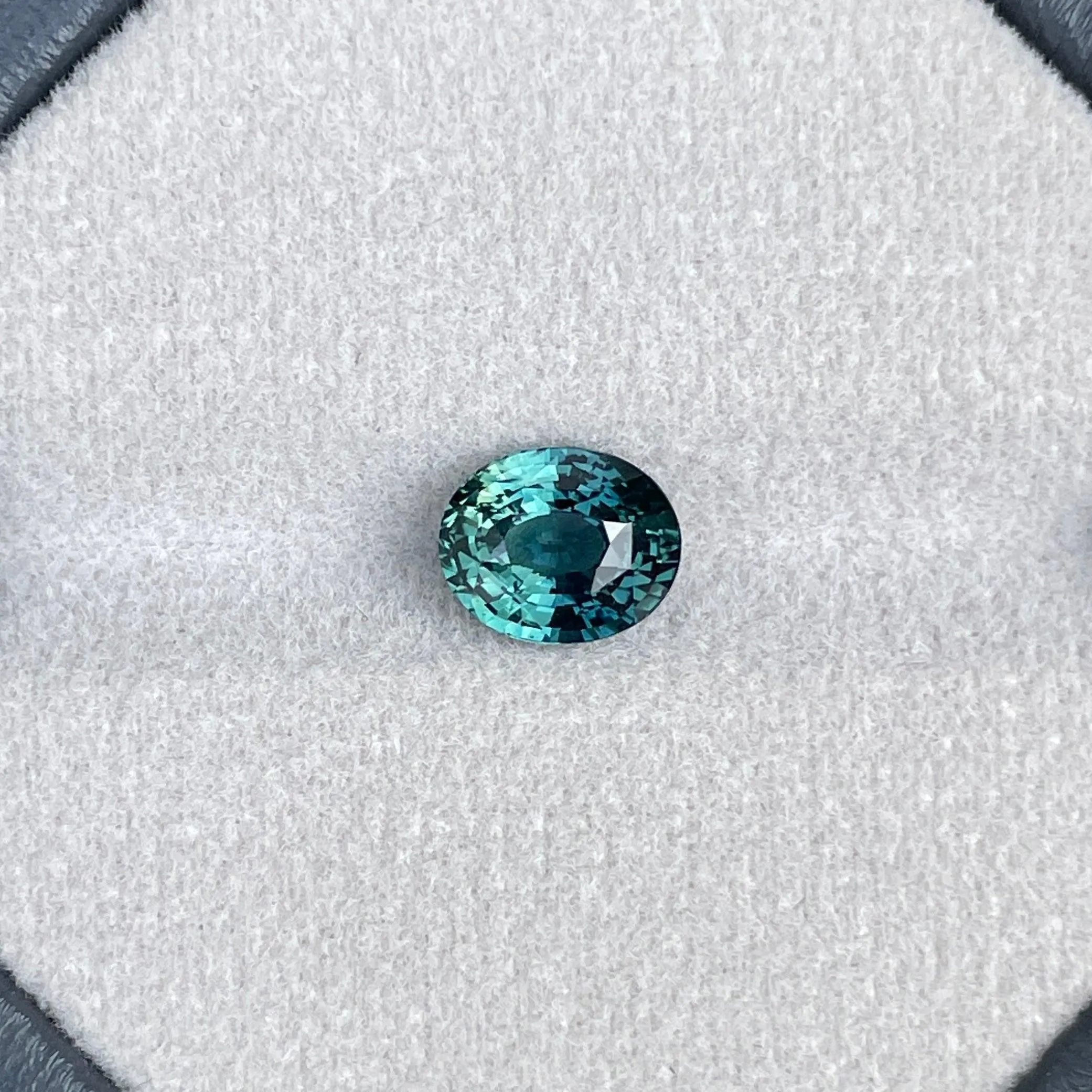2.54 carat natural green sapphire - Teal sapphire ring – green sapphire - Loose gemstone - Oval engagement ring
