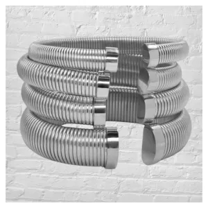 80's Style Silver Open Bracelet