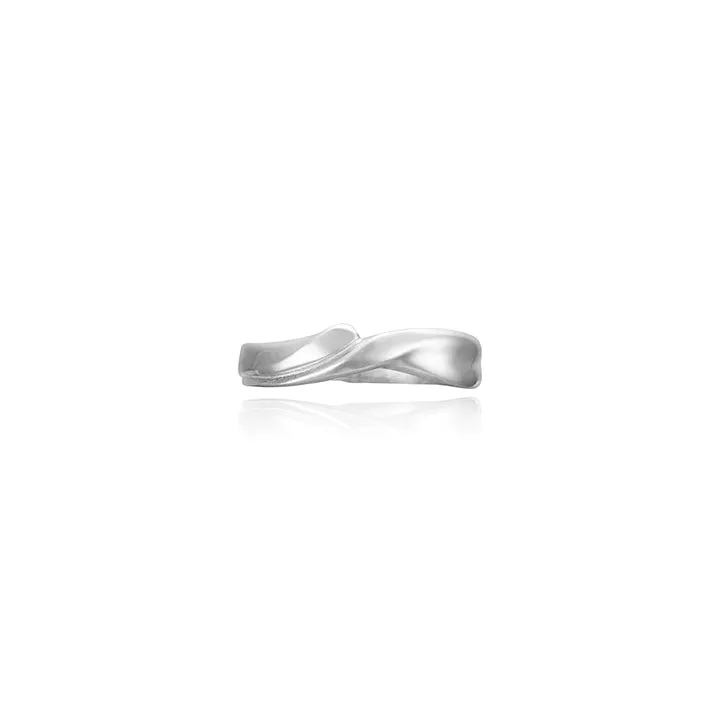 [925 silver] Bold Wave Ring