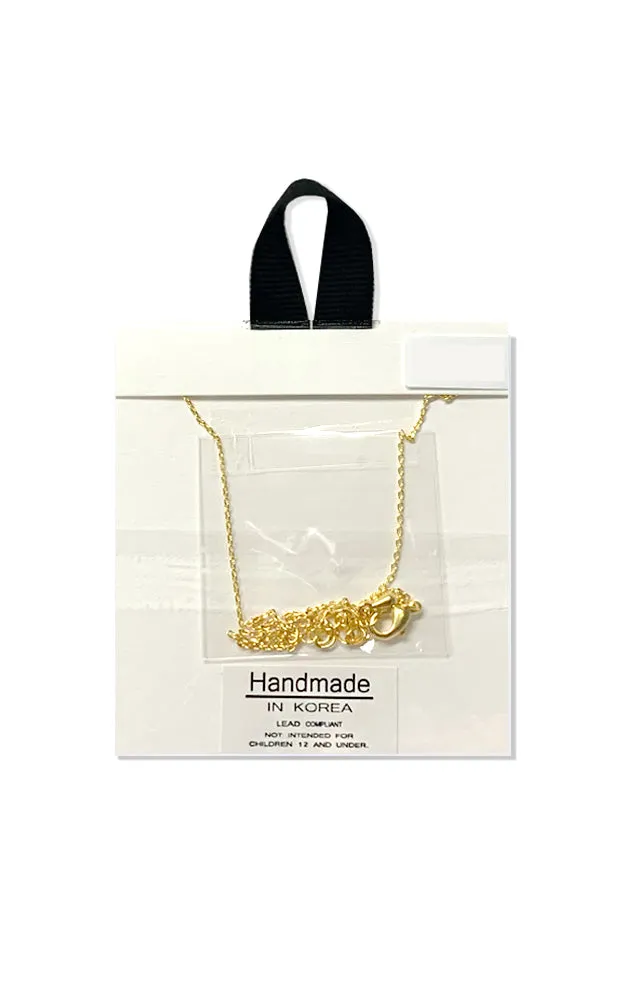 BJNA020GD Gold "Inseparable" (Moon & Star) Pendant Necklace