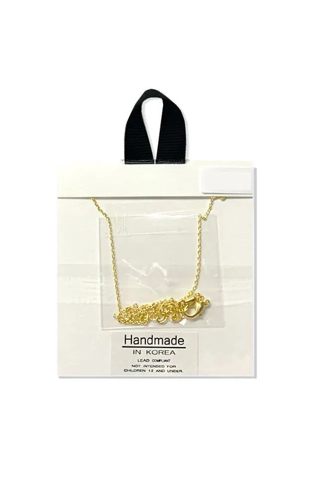 BJNA076MG Matte Gold "Under the Same Sky" Moon and Star Pendant Necklace