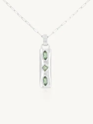 Coronet Apatite Silver Necklace