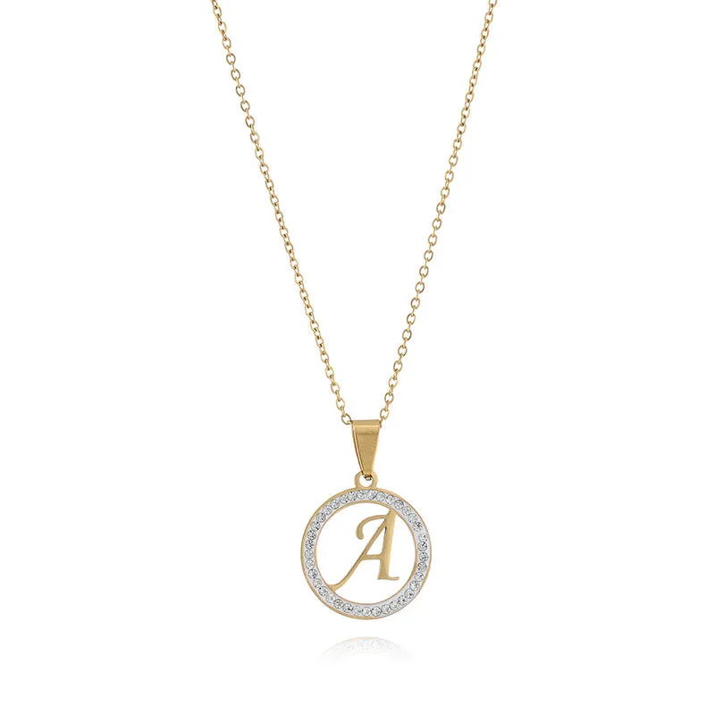 Customized Name Initial Minimalist Necklace