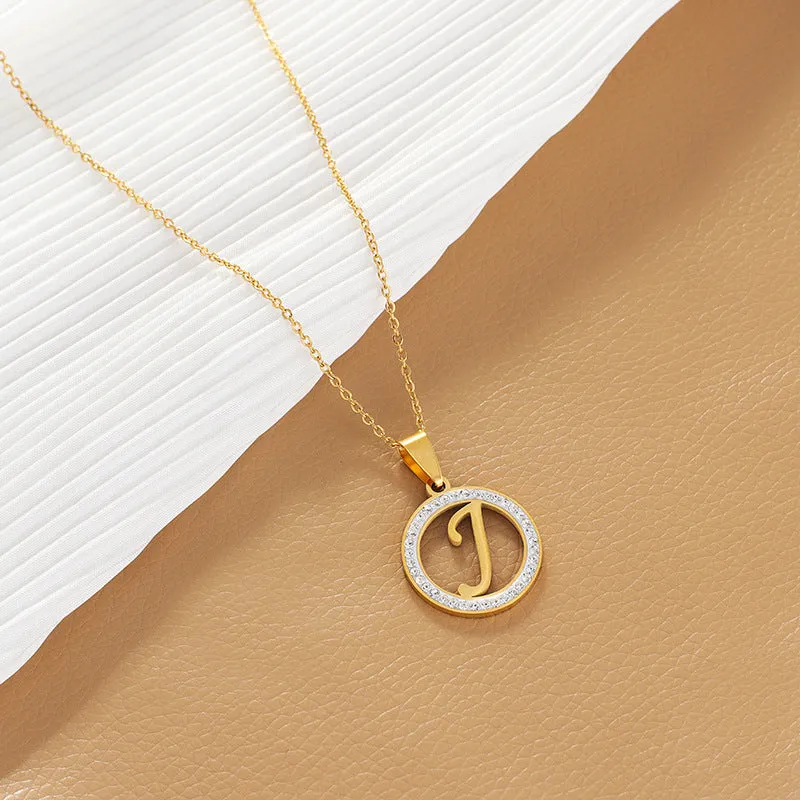 Customized Name Initial Minimalist Necklace