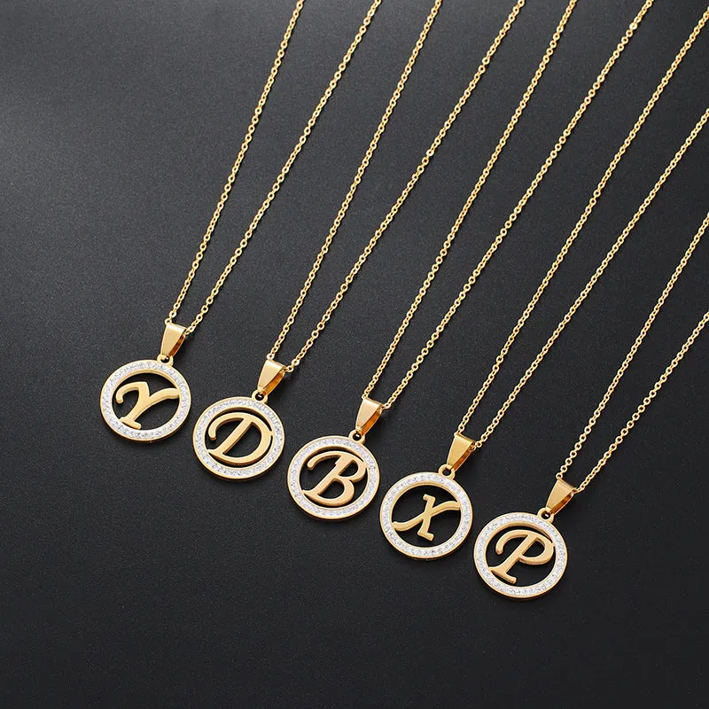 Customized Name Initial Minimalist Necklace