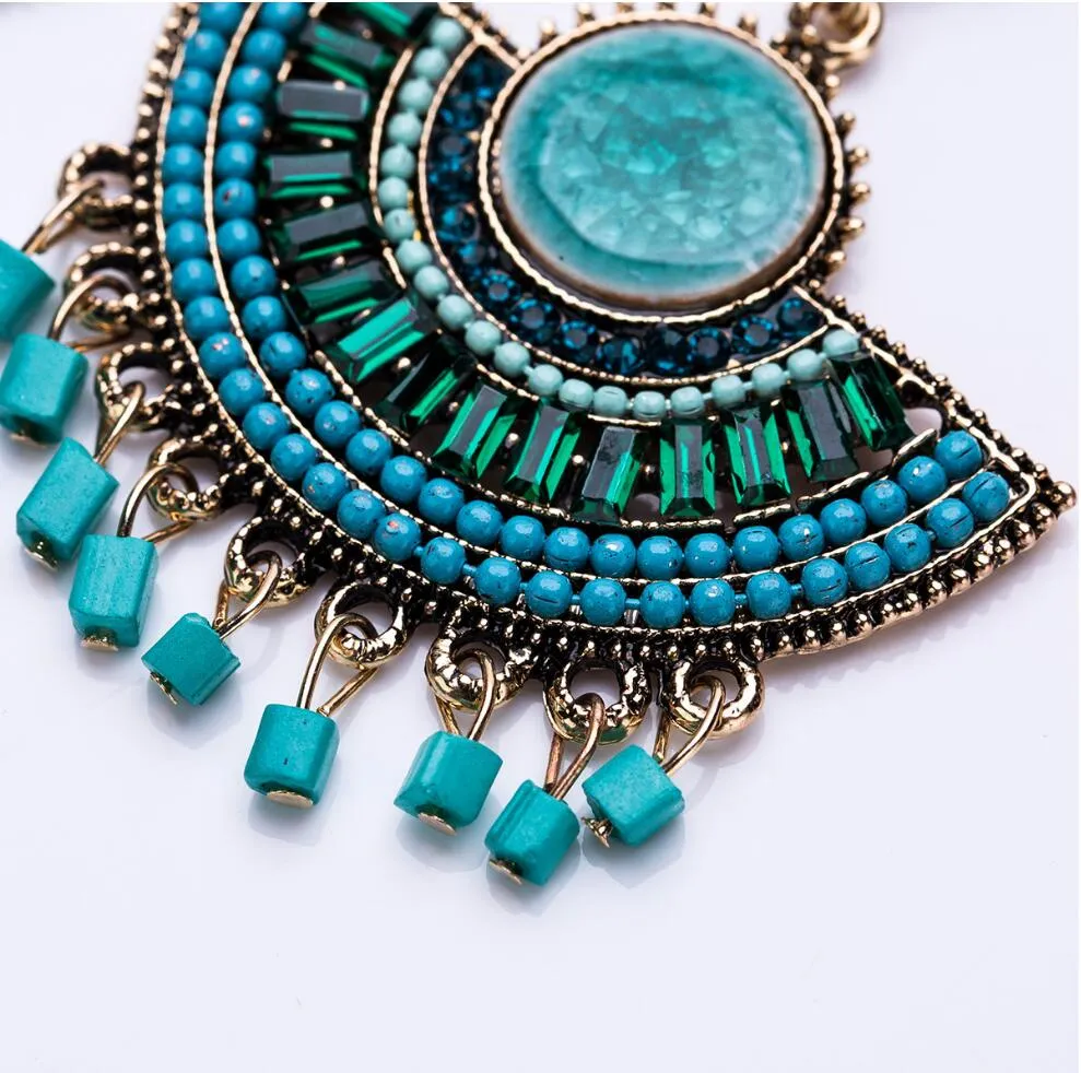Elegant Bohemian Tassel Earrings For Women Beads dangle Vintage