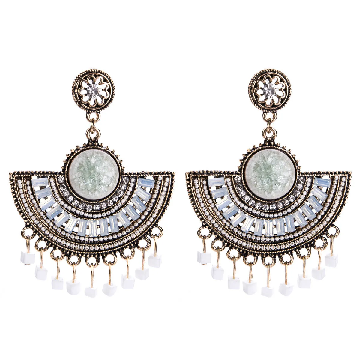Elegant Bohemian Tassel Earrings For Women Beads dangle Vintage