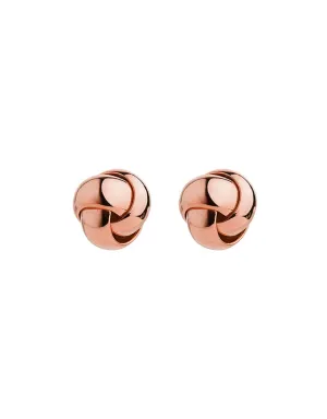 Floret Rose Gold Knot Stud Earring Floret Rose Gold Knot Stud Earring
