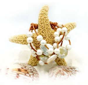 HC Freshwater Three Strand Bracelet