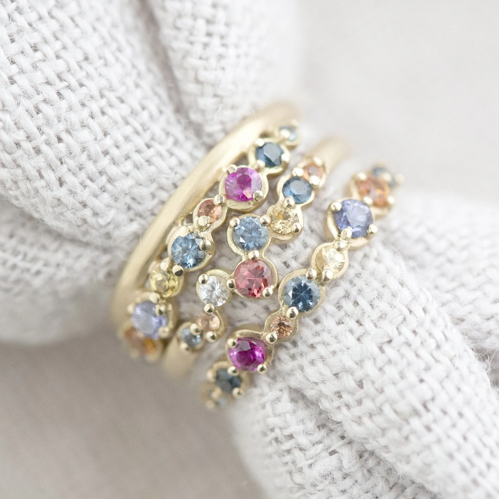 Kaleidoscope Sapphire Ring