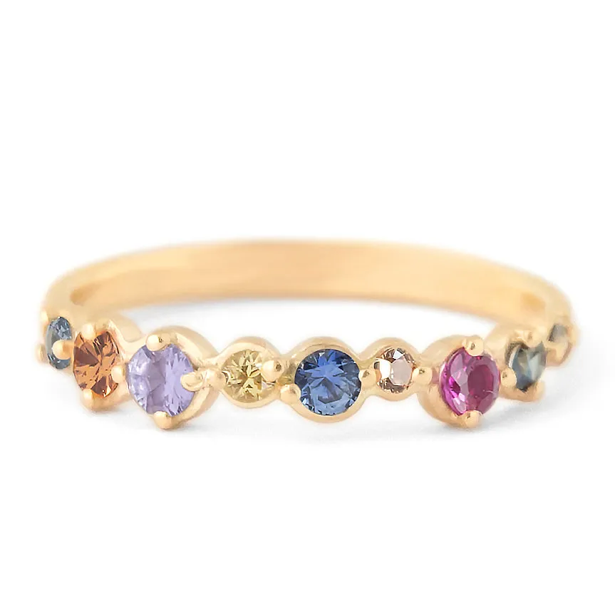 Kaleidoscope Sapphire Ring