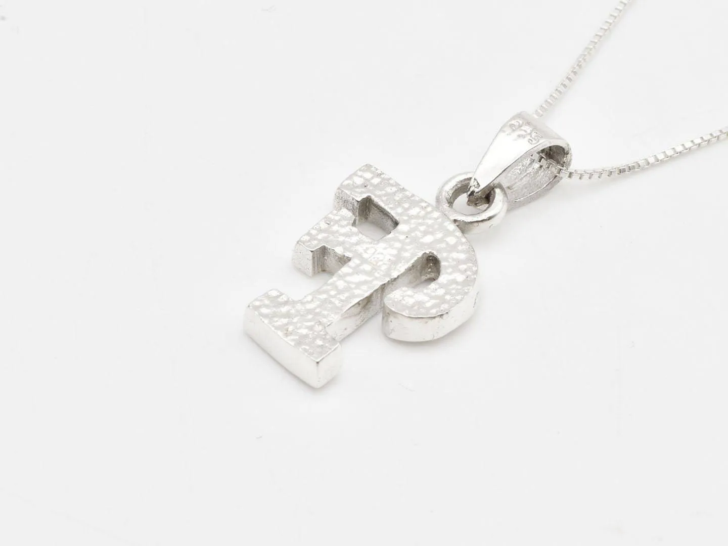 Letter F Pendant - Alphabet Letter Necklace - Initial F Necklace
