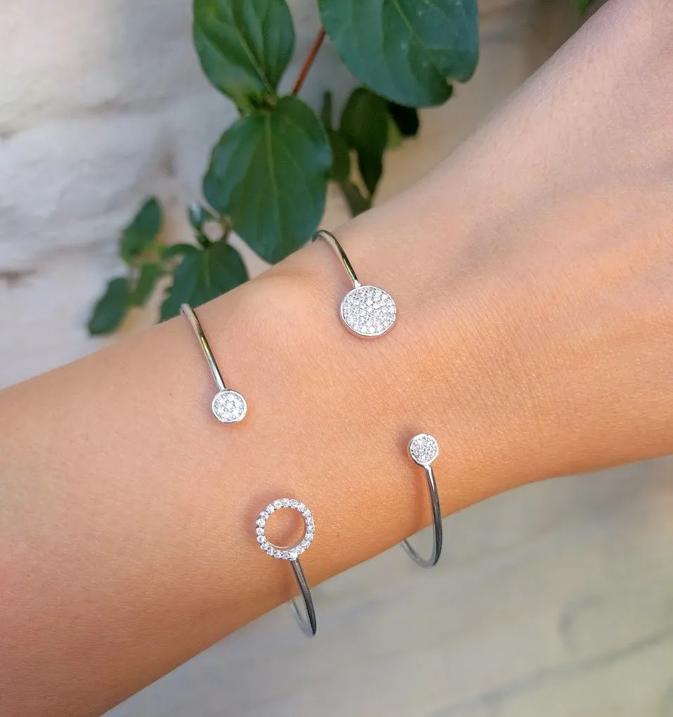 LineArgent - Armband Open Circle Bangle