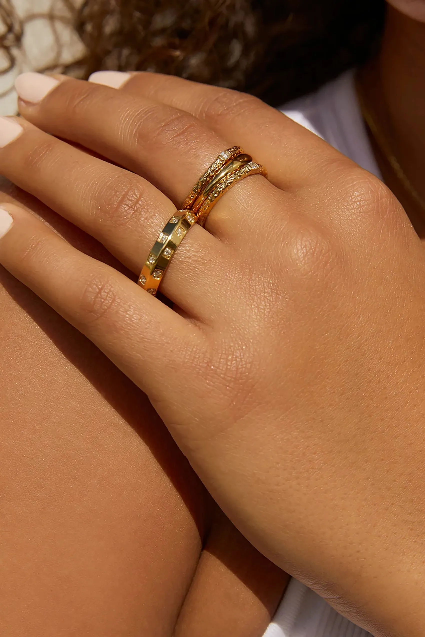 Lorenzo Stacking Ring Gold