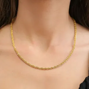 MABEL - Gold twisted Necklace