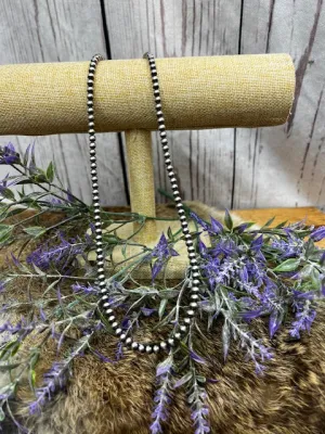 Navajo Pearl 4mm 18" Strand Necklace