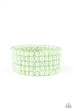 Paparazzi Pearl Bliss - Green Bracelet