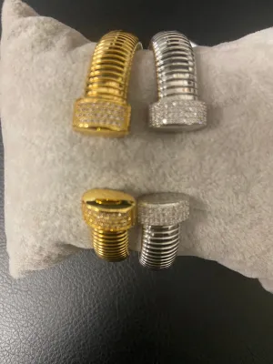 Slinky CZ Open Bangle