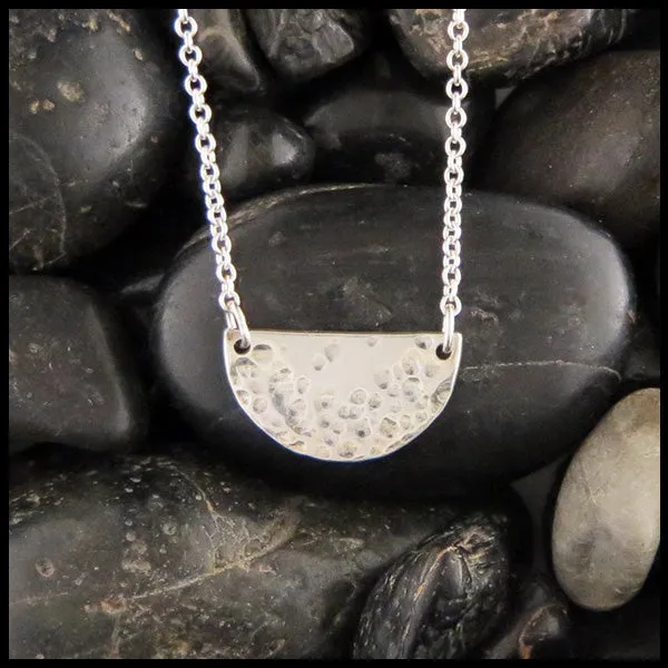 Small Half-Moon Bubble Bar Pendant