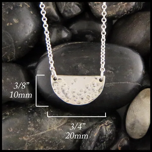 Small Half-Moon Bubble Bar Pendant