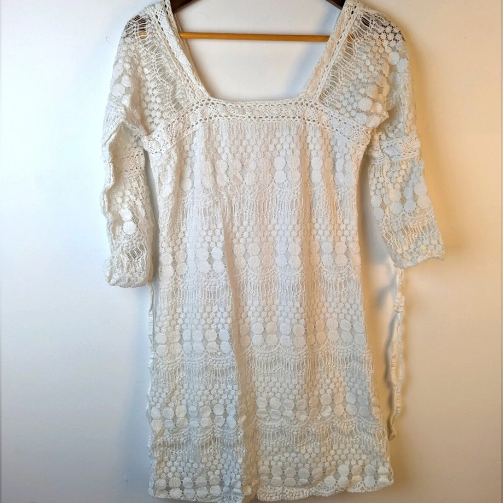 Solitaire Boho Crocheted Lace Dress - Small