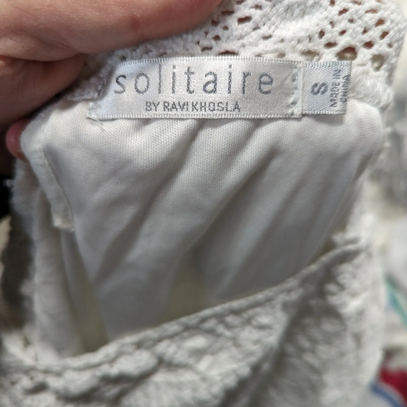 Solitaire Boho Crocheted Lace Dress - Small