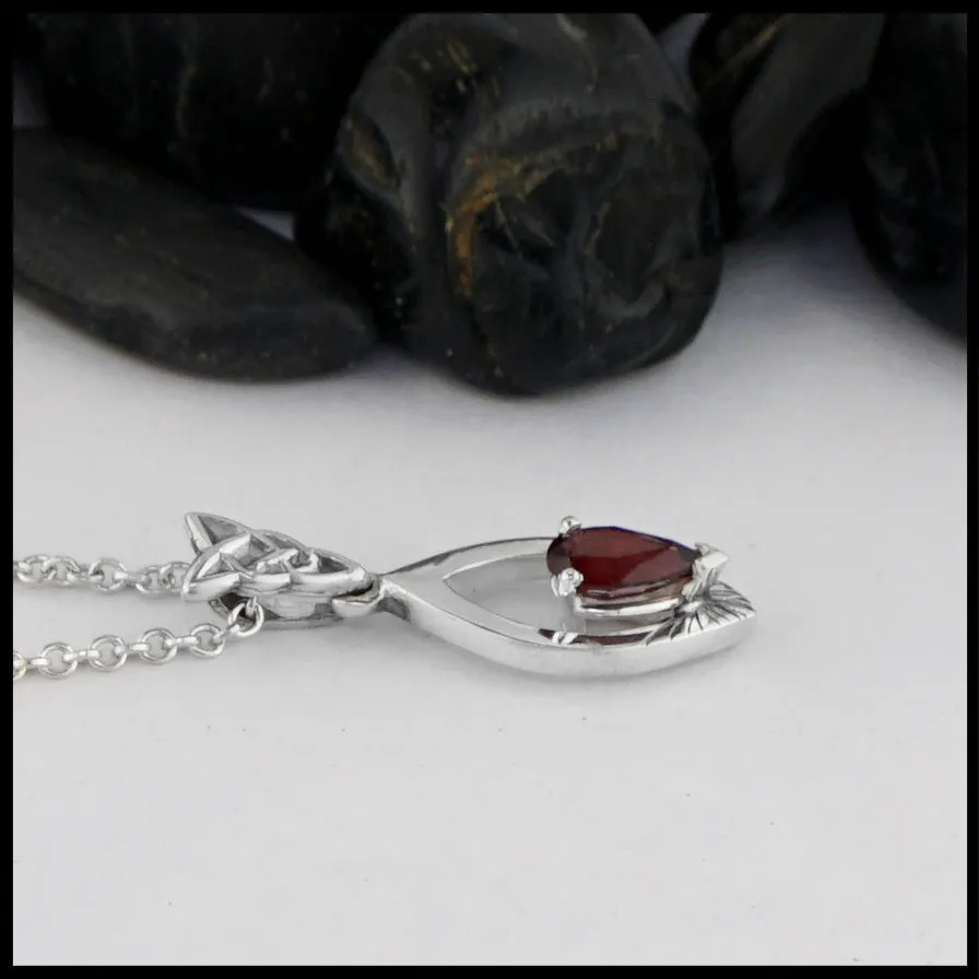 Sterling Silver Pendant with Spinel