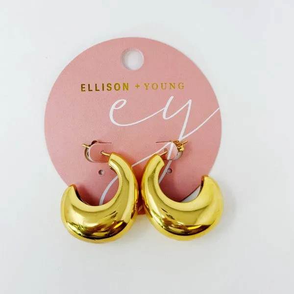 TEEK - Kelly Golden Hoop Earrings