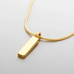 Titan Craft Bar Pendant Necklace