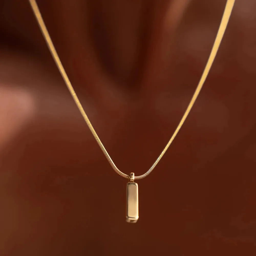 Titan Craft Bar Pendant Necklace
