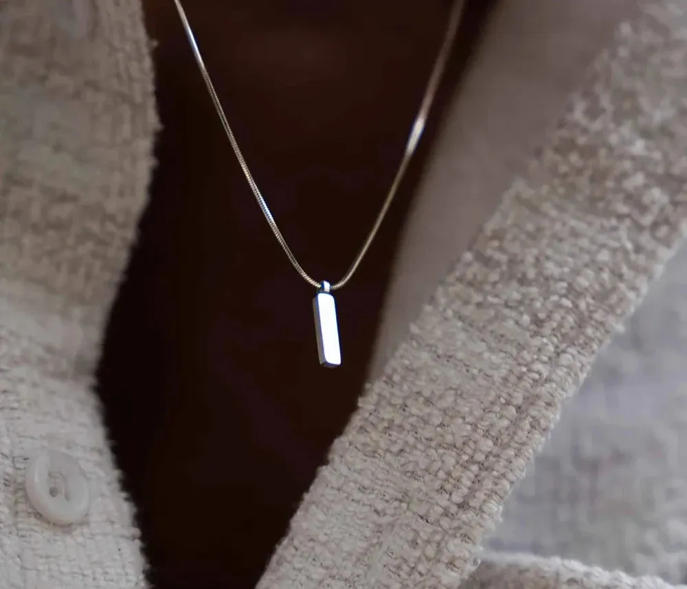 Titan Craft Bar Pendant Necklace