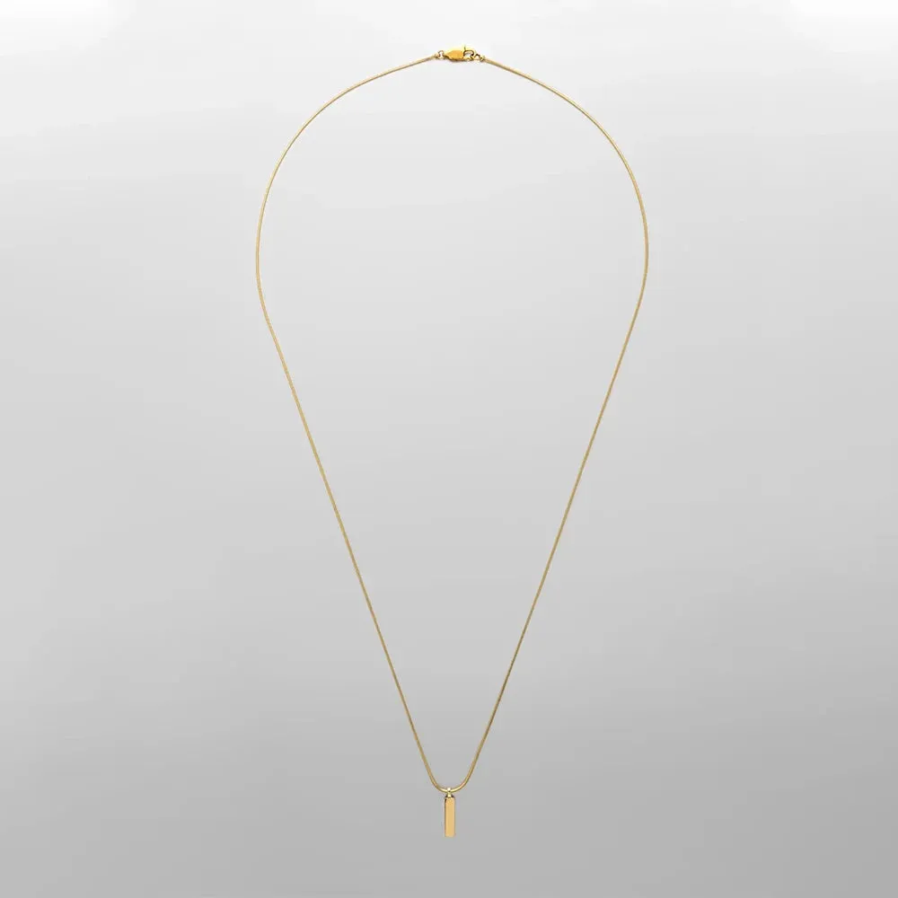 Titan Craft Bar Pendant Necklace